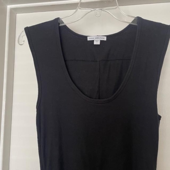 JAMES PERSE Black Wide Strap Ruched Dress - Picture 3 of 10